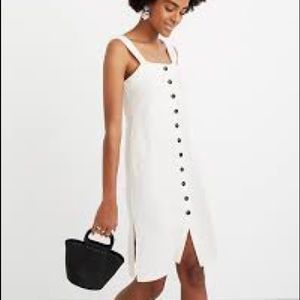 Madewell Texture &Thread Button-Front Tank Dress Size XS